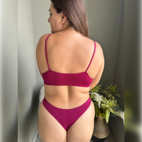 Sport Set BH und Höschen Bordeaux